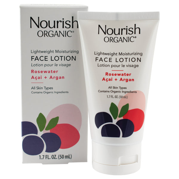 Nourish Organic Lightweight Moisturizing Face Lotion